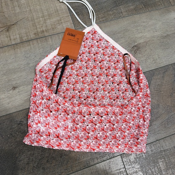 Missoni crochet knit lame cropped halter top NWT - Picture 5 of 6